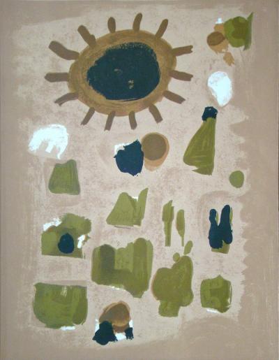 Roger BISSIÈRE - Composition, 1964 - Lithographie originale 2