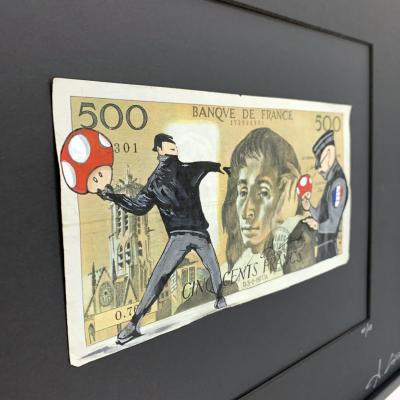 Cisco - Imaginery, 2024 - Acrylique sur billet 2