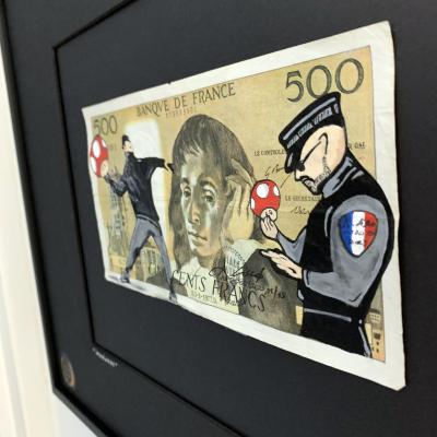 Cisco - Imaginery, 2024 - Acrylique sur billet 2
