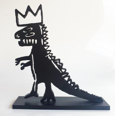 PYB - Basquiat dinosaur, 2024 - Pop street art sculpture 2