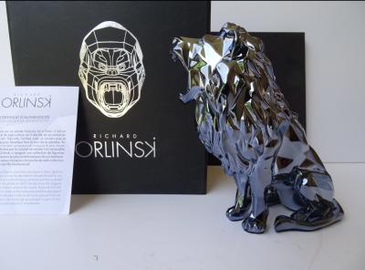 Richard Orlinski - Roaring Lion spirit, 2021 - sculpture 2