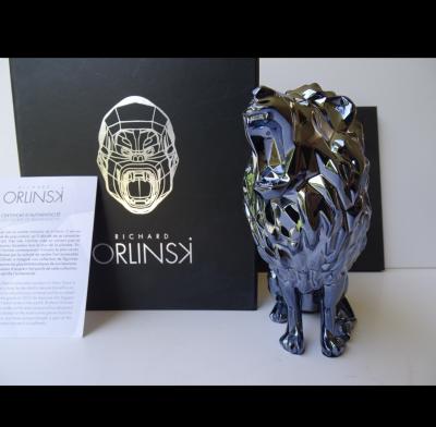Richard Orlinski - Roaring Lion spirit, 2021 - sculpture 2