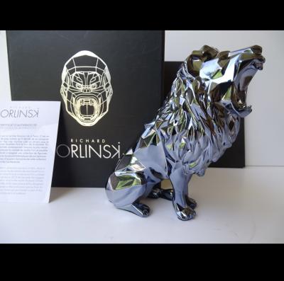 Richard Orlinski - Roaring Lion spirit, 2021 - sculpture 2