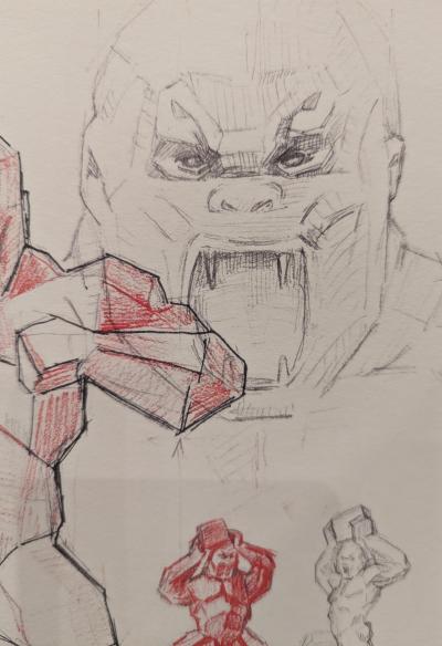 Richard Orlinski - La nascita di Kong - Firmato in digitale sulla lastra 2