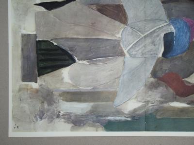 Georges BRAQUE ( d'après ) - Oiseau, 1955 - Lithographie en couleurs signée 2