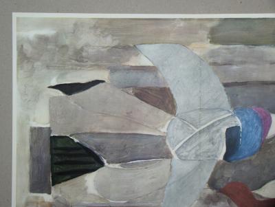 Georges BRAQUE ( d'après ) - Oiseau, 1955 - Lithographie en couleurs signée 2