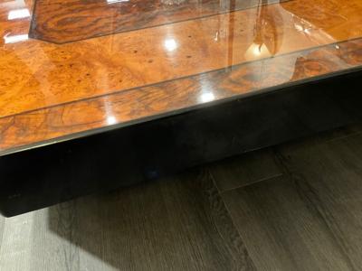 Table basse en loupe d’orme - Circa 1975 2