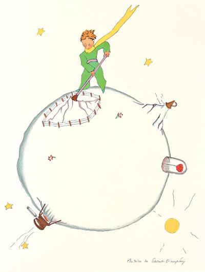 Antoine de Saint-Exupéry - Lithographie 