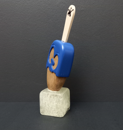 2mé - Pop Ice Bleu - Bois Sculpté 2