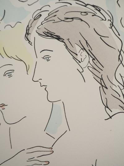 Léonard Tsuguharu FOUJITA : Les amantes - Gravure originale signée 2