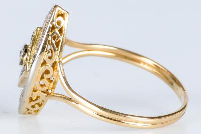 Bague Losange en Or Blanc et saphirs - 0,61 cts 2