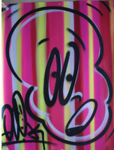 QUIK (Lin Felton) - Untitled 60.5 x 50.5cm 2019 - Aérosol sur toile signée 2