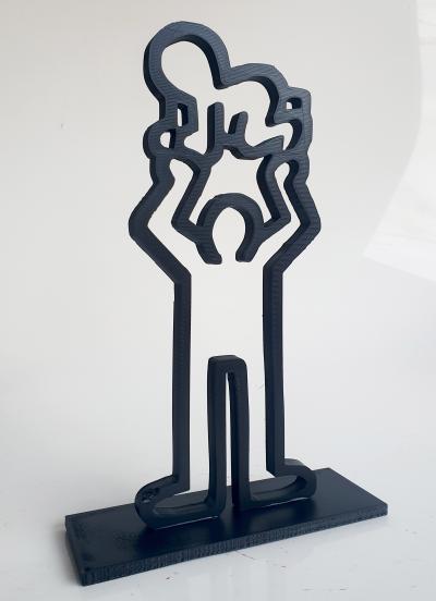 PyB - boy baby haring , 2023 - Sculpture pop street art 2