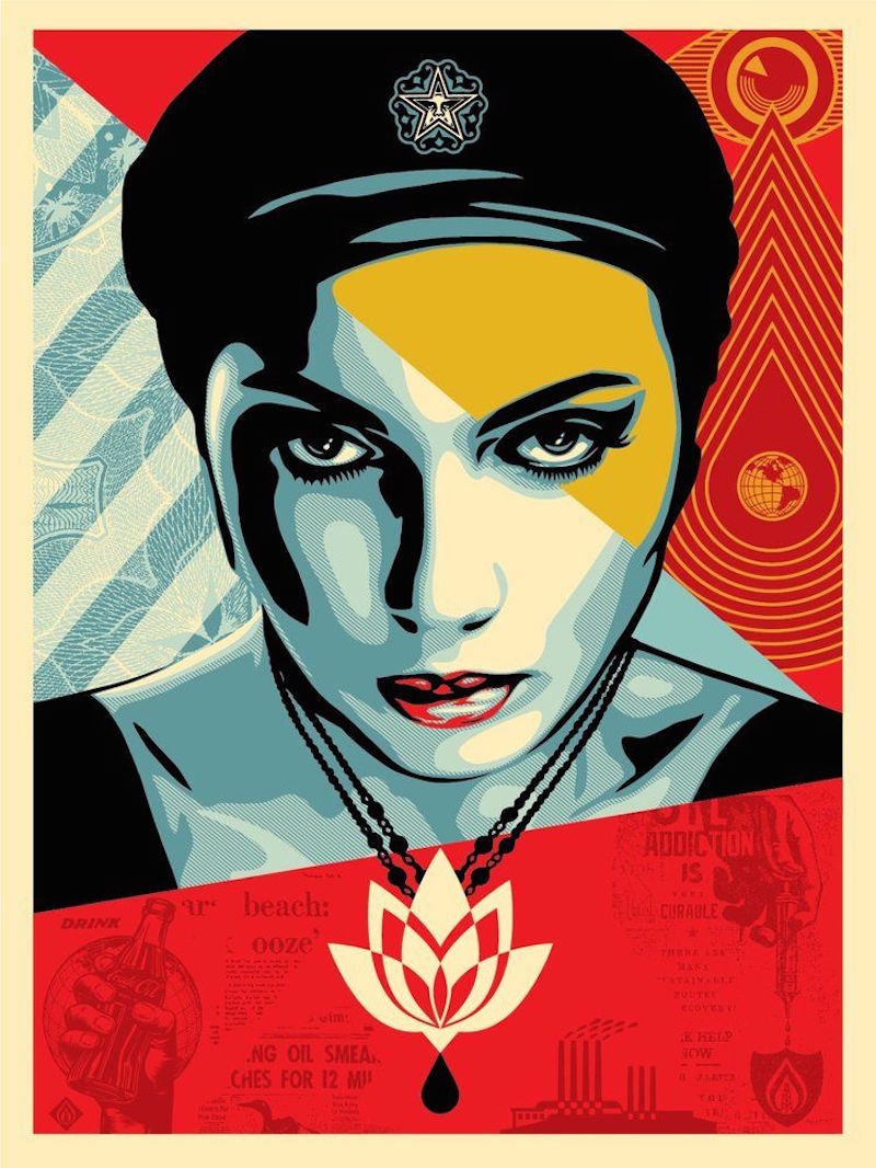 Shepard Fairey OBEY AK47 Lotus - Sérigraphie Exclusive 91x61cm
