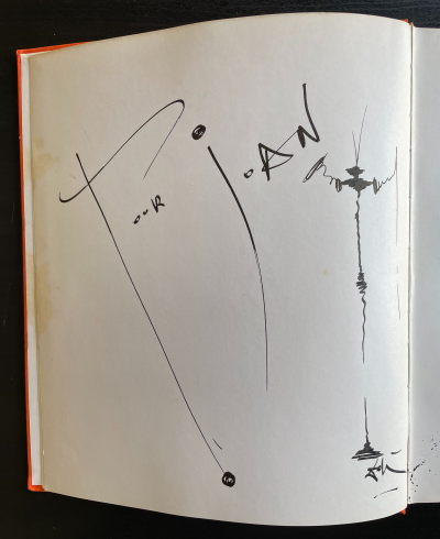 Salvador DALI - Dali de Gala dédicace signée avec dessin 2