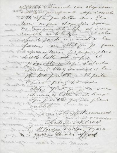 Antonin ARTAUD - Lettre autographe signée 2