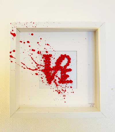 Andrea Van Der Hoeven - Love my stain - Technique mixte sur bois 2