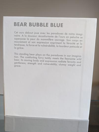 Richard ORLINSKI - Ours bulle bleu translucide (Bear Bubble) - 2023 2