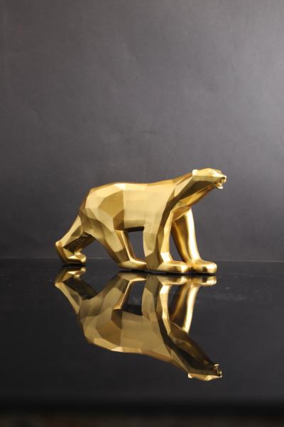 Richard Orlinski - L’ours Pompon - sculpture 2