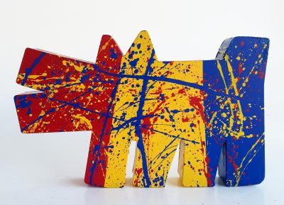 SPACO - Haring-dog, 2023 - Sculpture pop street art 2