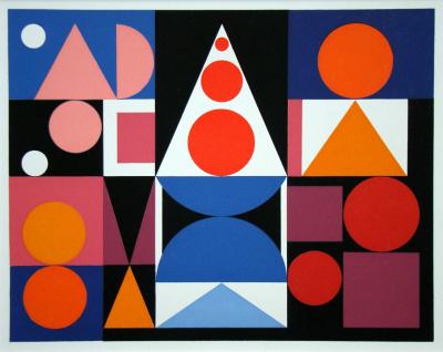 Auguste HERBIN (d’après) - Fer Acier, 1955 - Sérigraphie en couleurs 2