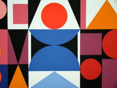 Auguste HERBIN (d’après) - Fer Acier, 1955 - Sérigraphie en couleurs 2