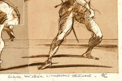 Claude Weisbuch - Pantalone, commedia dell’arte - Lithographie originale 2