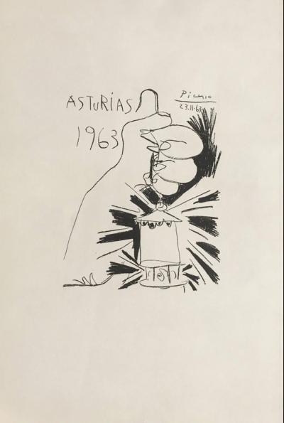 Pablo Picasso - Asturias - lithographie originale signée