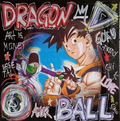 SPACO - Dragon ball mangas, 2023  - Tableau pop street art 2