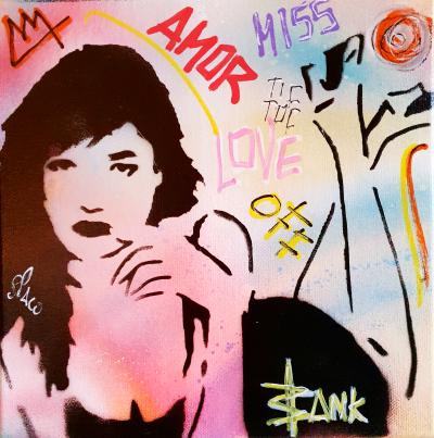 SPACO  - Miss Tic Toc, 2023  - Tableau pop street art 2