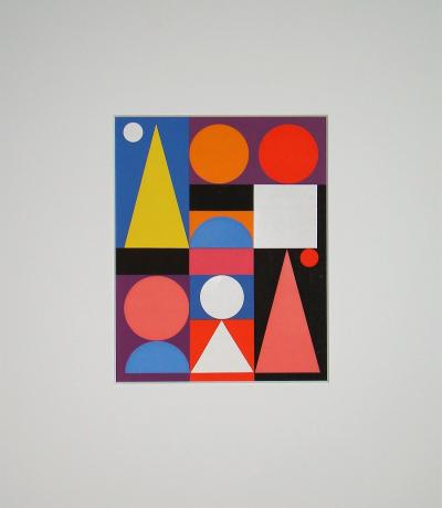 Auguste HERBIN (d’après) - Composition sur le mot Jaune, 1955 - Sérigraphie en couleurs 2