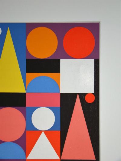 Auguste HERBIN (d’après) - Composition sur le mot Jaune, 1955 - Sérigraphie en couleurs 2