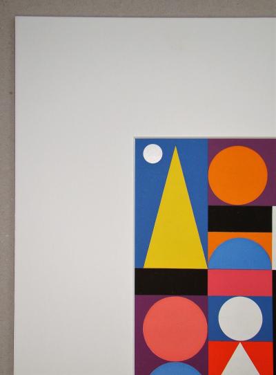 Auguste HERBIN (d’après) - Composition sur le mot Jaune, 1955 - Sérigraphie en couleurs 2