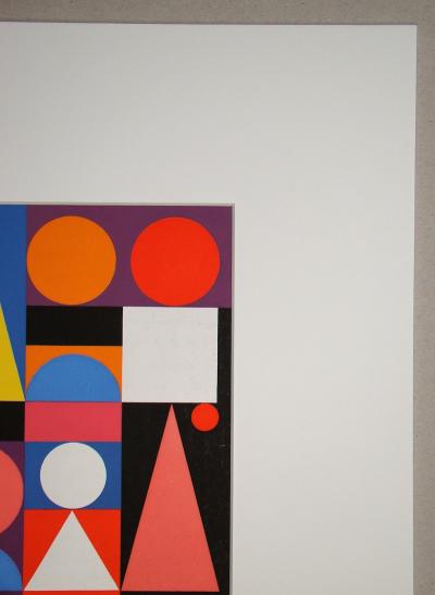 Auguste HERBIN (d’après) - Composition sur le mot Jaune, 1955 - Sérigraphie en couleurs 2