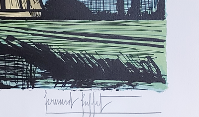 Bernard BUFFET Les trois moulins (1986)  Lithographie originale, Epreuve d artiste (EA)  signée 5