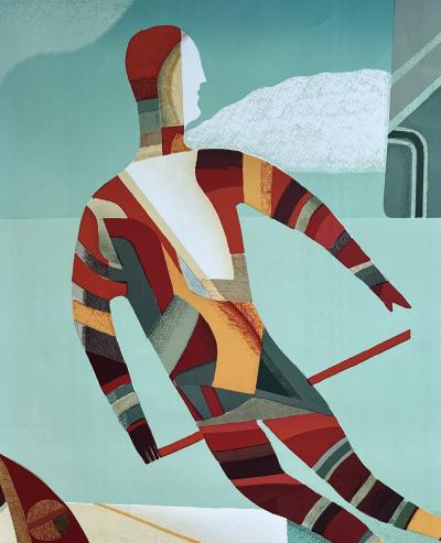 Max Papart (1911-1994) - Le Trapéziste, 1985 - Lithographie originale signée au crayon 2