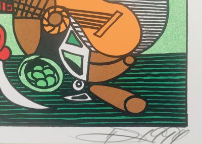 Gudmundur ERRO - Van Gogh et Picasso, 1994 - Sérigraphie originale signée 2