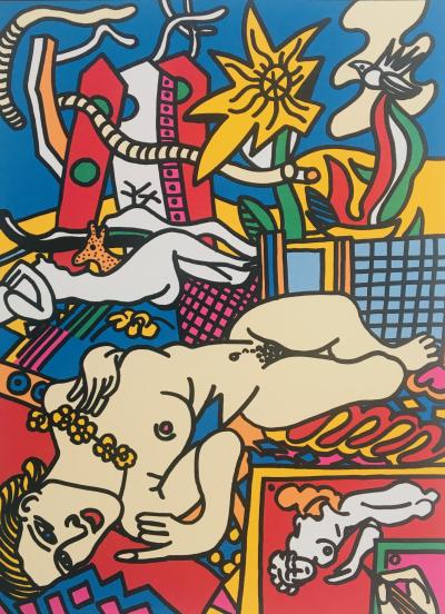 Gudmundur ERRO - Léger et Matisse, 1994 - Sérigraphie originale signée 2