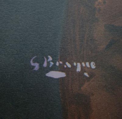 Georges BRAQUE ( d’après ) - Vase De Fleures Jaunes, 1955 - Lithographie signée 2