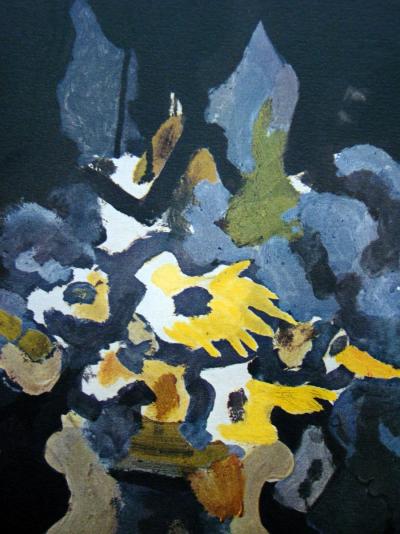 Georges BRAQUE ( d’après ) - Vase De Fleures Jaunes, 1955 - Lithographie signée 2