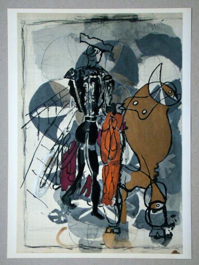Georges BRAQUE ( after ) - Le Torero noir, 1955 - Lithograph 2