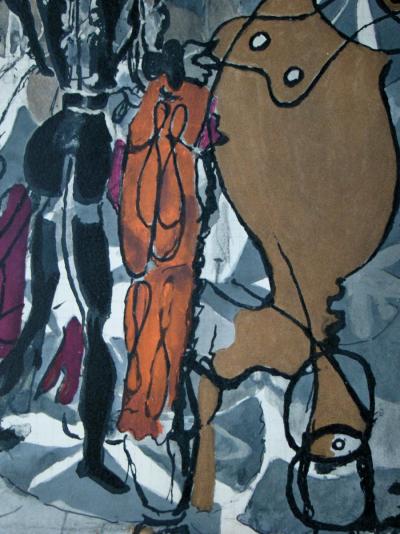 Georges BRAQUE ( after ) - Le Torero noir, 1955 - Lithograph 2