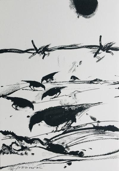 Vladimir VELICKOVIC - Les Noyers de l’Altenburg, 2003 - Lithographie originale signée 2