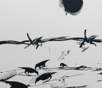 Vladimir VELICKOVIC - Les Noyers de l’Altenburg, 2003 - Lithographie originale signée 2