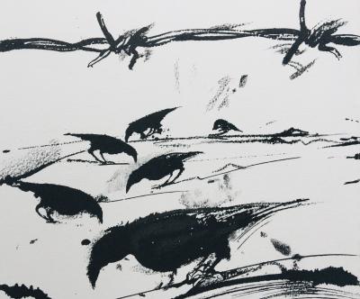 Vladimir VELICKOVIC - Les Noyers de l’Altenburg, 2003 - Lithographie originale signée 2