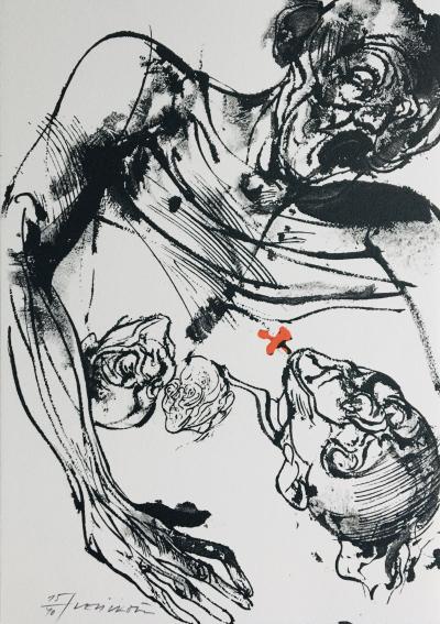 Vladimir VELICKOVIC - Les Noyers de l’Altenburg, 2003 - Lithographie originale signée 2