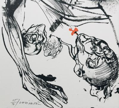 Vladimir VELICKOVIC - Les Noyers de l’Altenburg, 2003 - Lithographie originale signée 2
