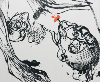 Vladimir VELICKOVIC - Les Noyers de l’Altenburg, 2003 - Lithographie originale signée 2