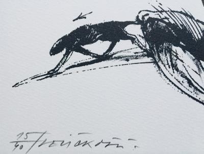 Vladimir VELICKOVIC - Les Noyers de l’Altenburg, 2003 - Lithographie originale signée 2