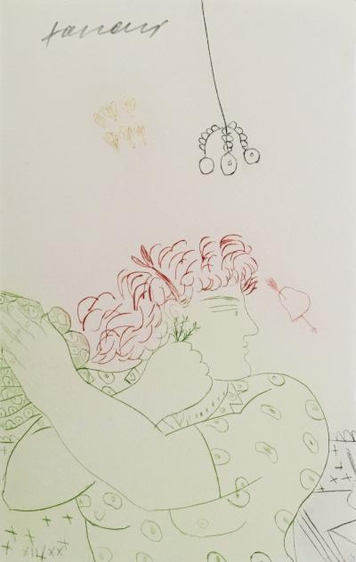 Alekos FASSIANOS - Serena I, 1989 - Pointe-sèche originale signée au crayon 2